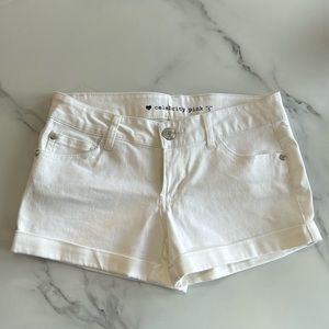 Gently used Celebrity Pink denim shorts, juniors size 5